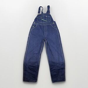 Key Imperial Bib Overalls 36x36 Blue Dark Wash Denim